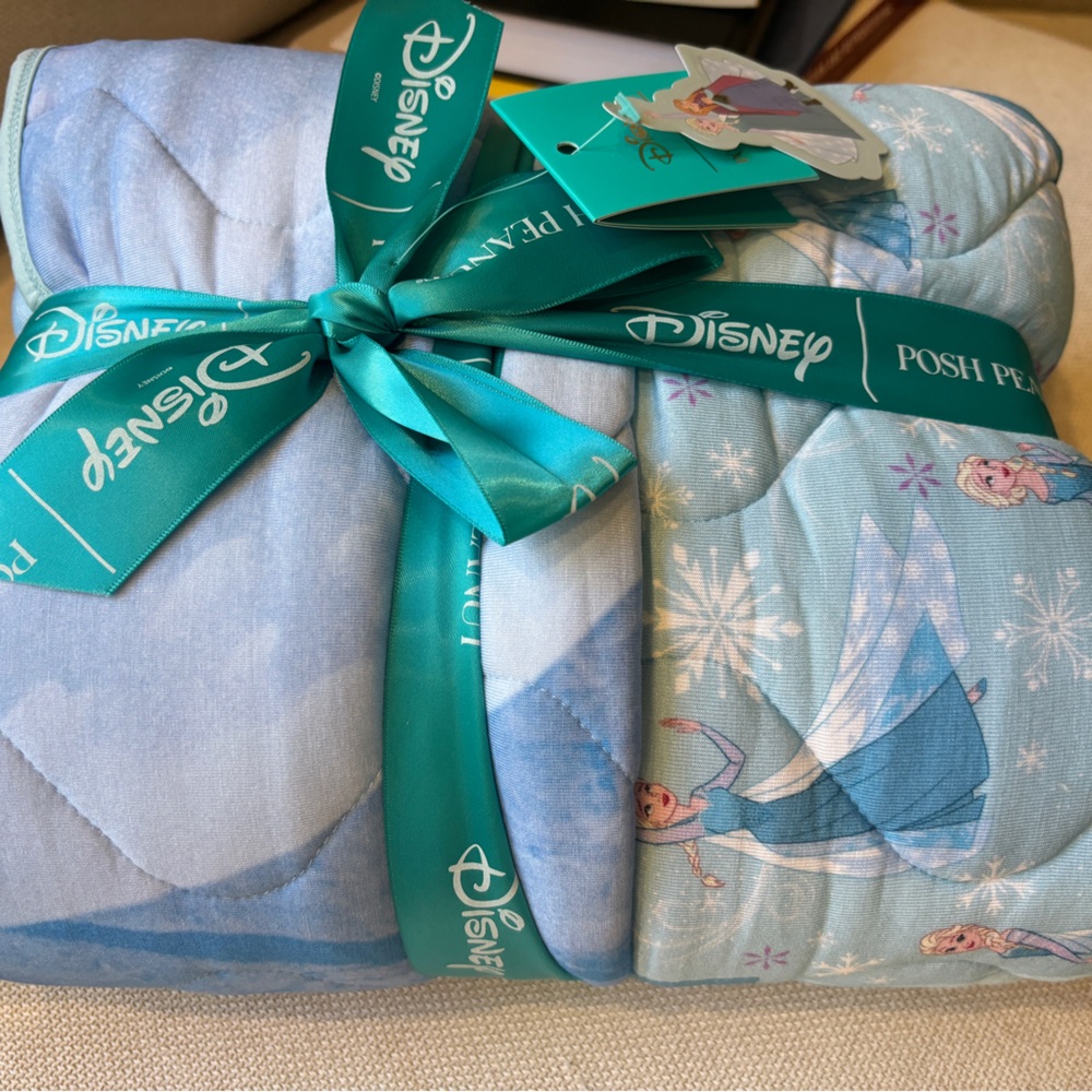 Posh Peanut Disney Frozen Reversible Blanket / Quilt 60x60